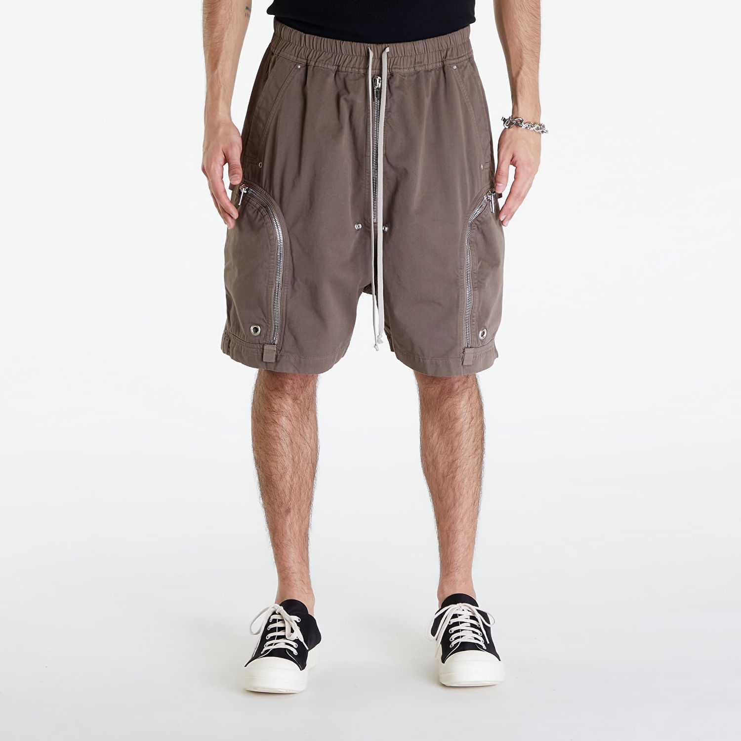 Šortky Rick Owens DRKSHDW Bauhaus Shorts Dust Hnedá | DU01D1389 TW 34, 0