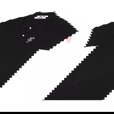 Polo tričko Comme des Garçons PLAY Polo with Red Heart Logo Čierna | AZ T290 051 1, 1