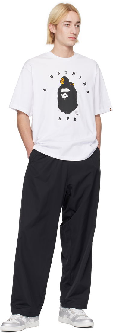 Tričko BAPE Milo College Graphic Relaxed Fit T-Shirt Biela | 002TEK801301M, 3