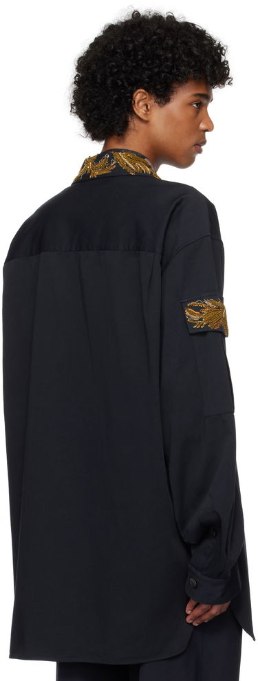 Košeľa Dries Van Noten Dries Van Noten Embroidered Shirt Čierna | 251-020757-1473, 2