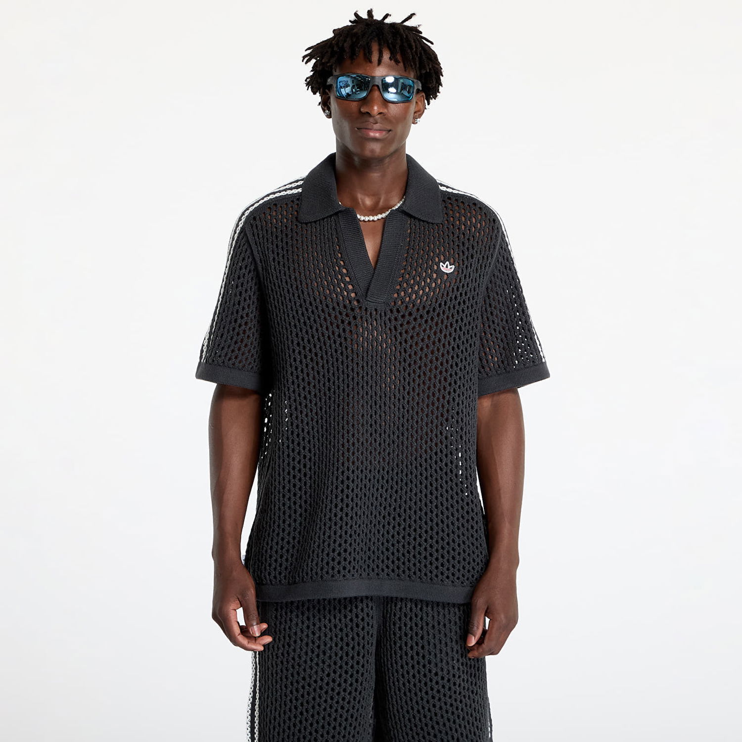 Polo tričko adidas Originals Clot C x Polo UNISEX Carbon Čierna | JE9593, 0