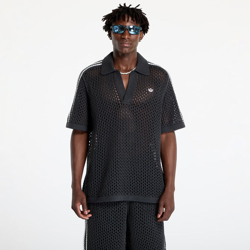 Polo tričko adidas Originals Clot C x Polo UNISEX Carbon Čierna | JE9593