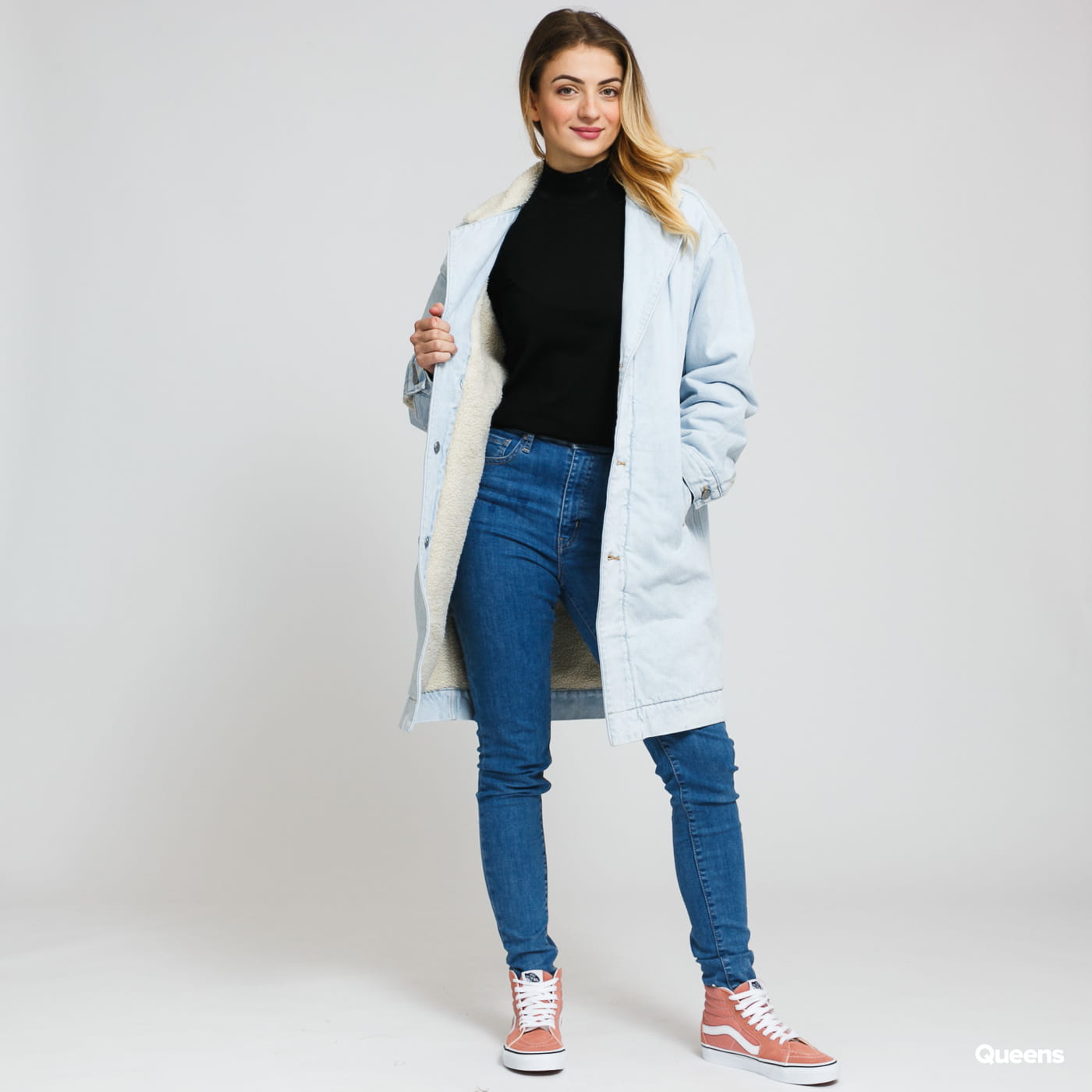 Kabáty Levi's Reversible Sherpa Coat reverse Modrá | 24776-0000, 0