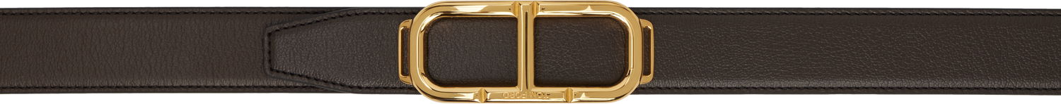 Opasok Tom Ford Stadium T Goat Belt Čierna | TB297-LCL311X, 0