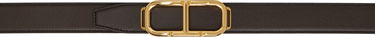 Opasok Tom Ford Stadium T Goat Belt Čierna | TB297-LCL311X, 0