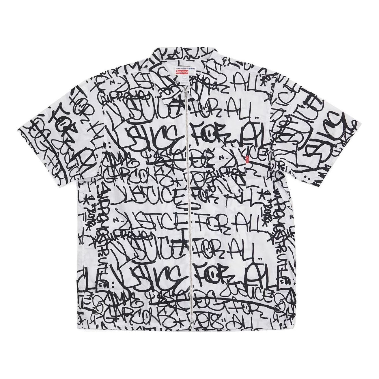 Košeľa Supreme Graphic Print Shirt by Comme des Garcons Biela | SUP-FW18-414, 0