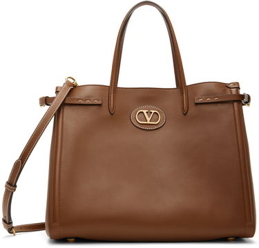 Tote bag Valentino Valentino Garavani Antibes Medium Calfskin Tote Bag Hnedá | 6Y2B0D16RBN, 0