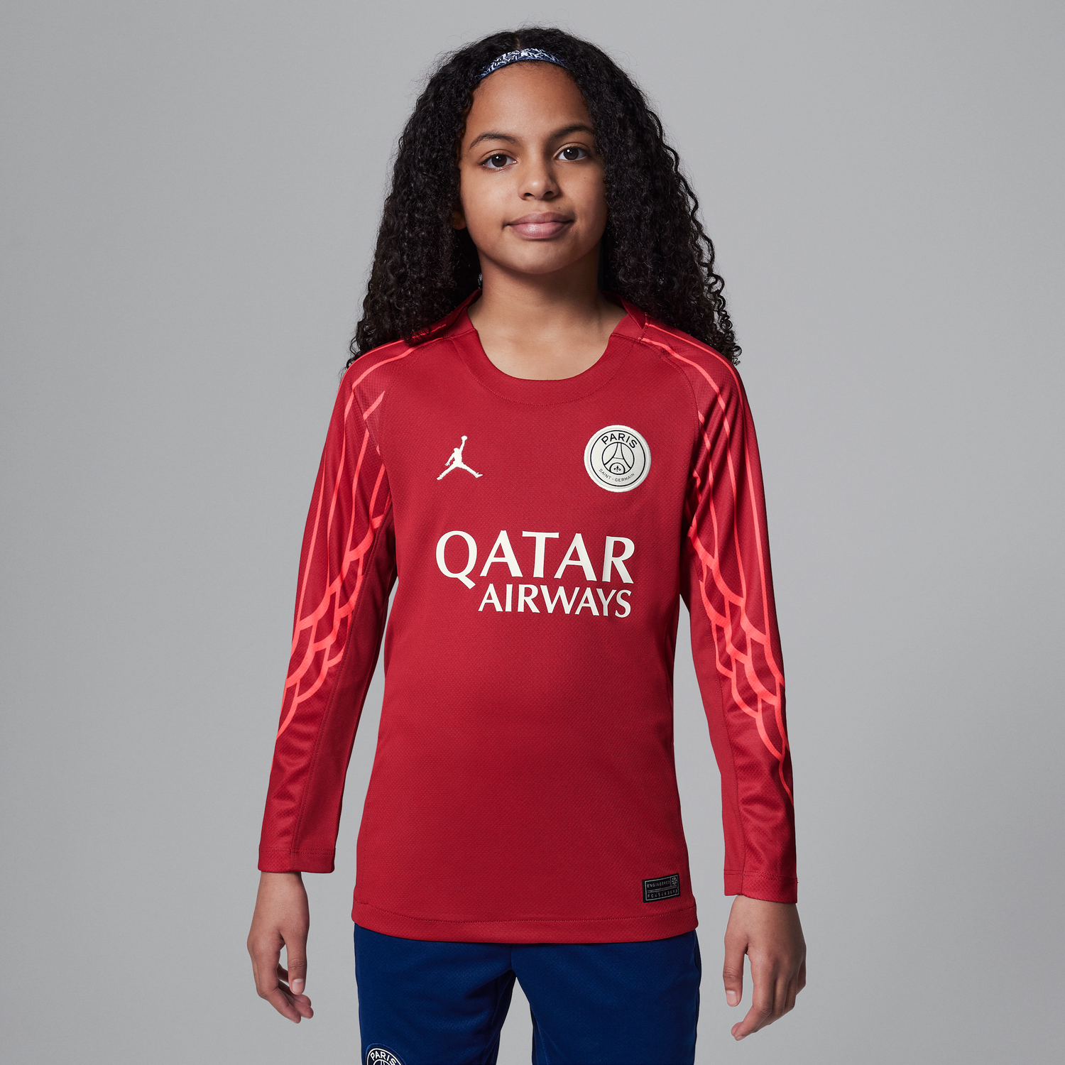 Dres Jordan Paris Saint-Germain 2025 Fourth Stadium Goalkeeper Dri-FIT Long Sleeve Replika Jersey Červená | HJ6859-660, 0