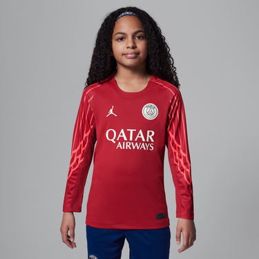 Dres Jordan Paris Saint-Germain 2025 Fourth Stadium Goalkeeper Dri-FIT Long Sleeve Replika Jersey Červená | HJ6859-660, 0