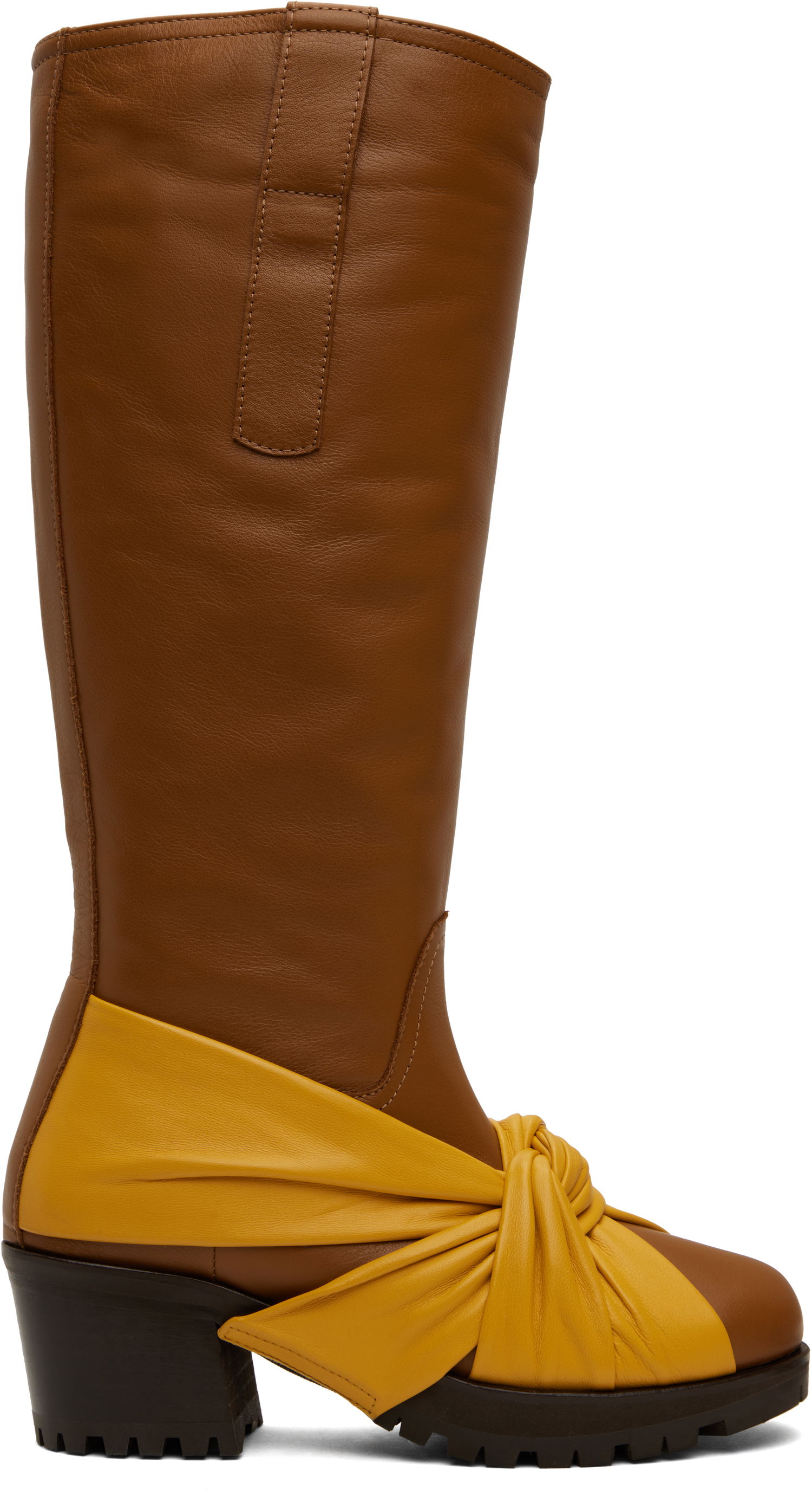 Oblečenie KIKO KOSTADINOV Kiko Kostadinov Knotted Riding Boots Hnedá | KKWAW24FT03-156, 0