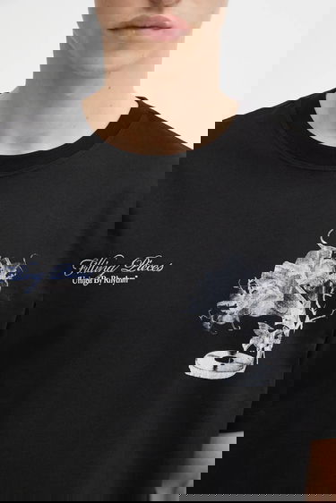 Tričko Filling Pieces Grammophone 'United By Rhythm' Graphic T-Shirt Čierna | 422520500236, 3