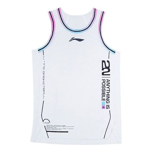 Tielko Li-Ning Jimmy Butler Logo Basketball Tank Top Biela | AAYS035-5