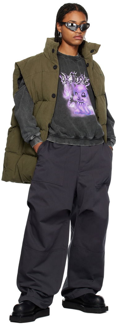 Vesta We11done We11done Quilted Down Vest Zelené | WD-PV3-23-030-U-KK, 3