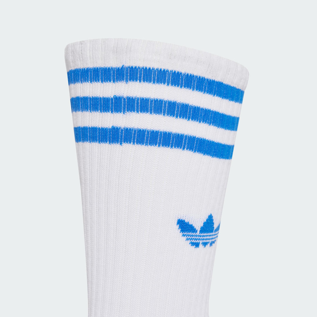 3 Pairs Solid Crew Socks