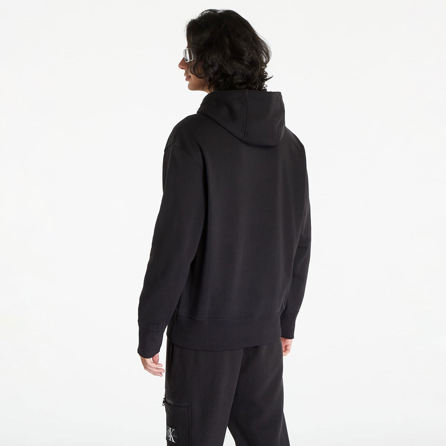 Mikina CALVIN KLEIN Connected Layer Land Hoodie Čierna | J30J324310 BEH, 1