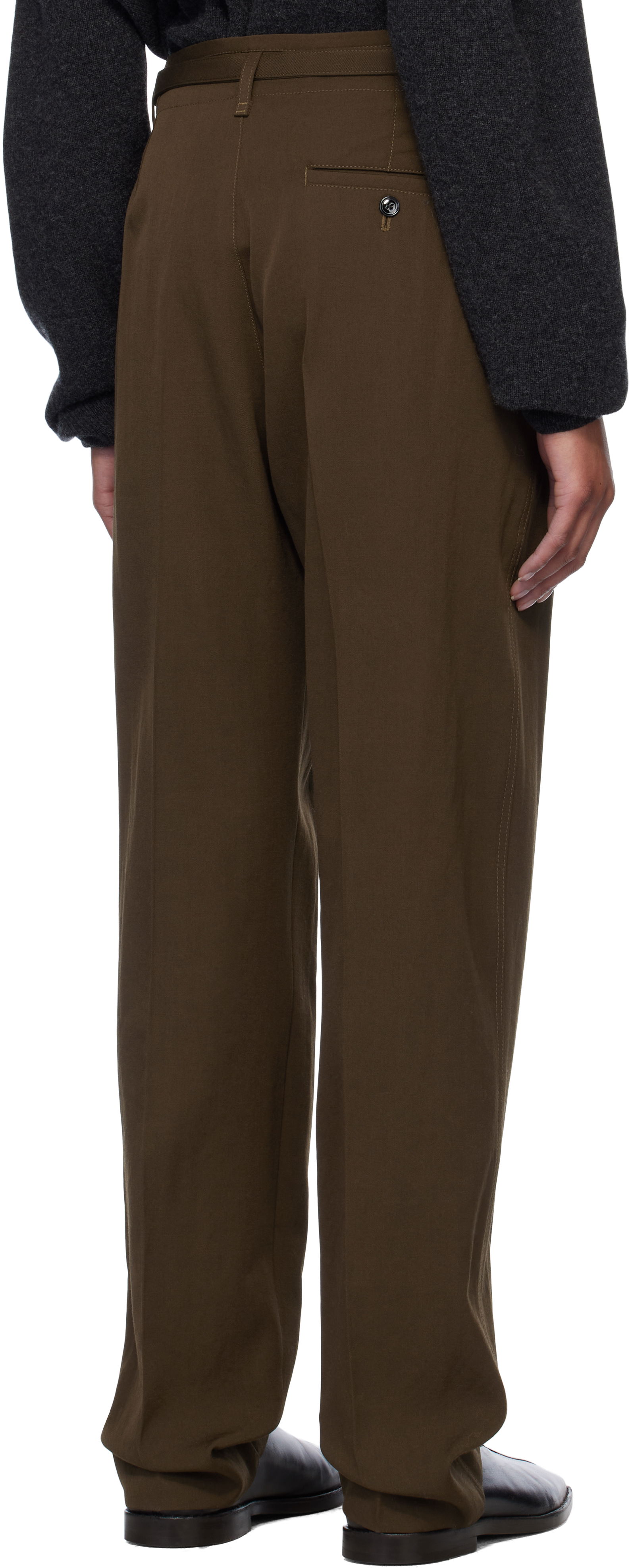 Lemaire Belted Soft Tailored Trousers