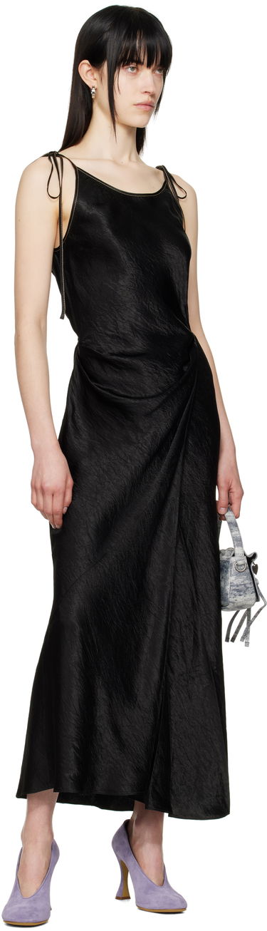 Šaty Acne Studios Khaki Wrap Maxi Dress Zelené | A20752-, 3