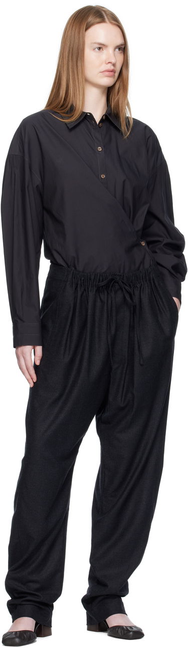 Nohavice LEMAIRE Drawstring Trousers Čierna | PA1222 LF1158, 3