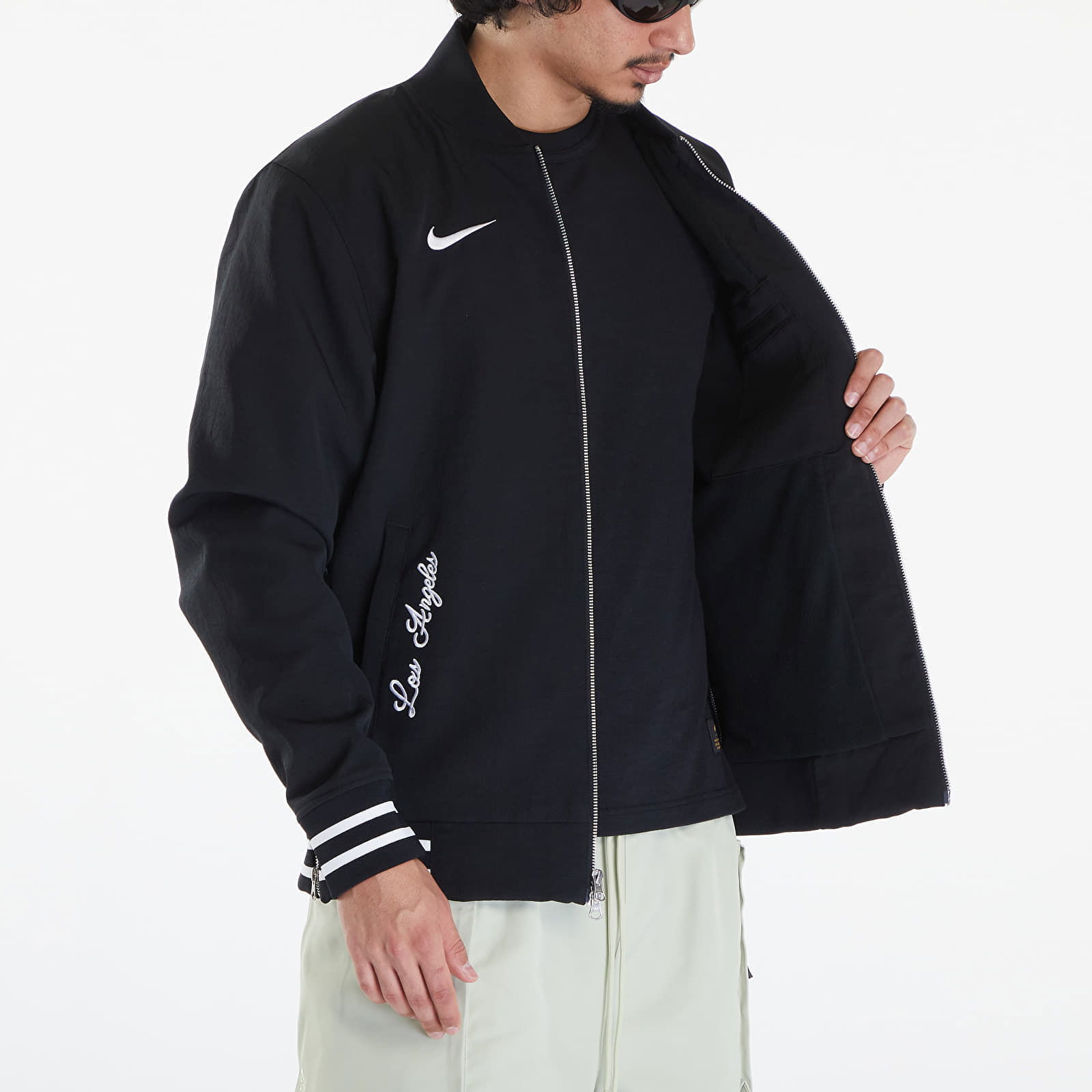 AC Bomber Jacket Los Angeles Dodgers Black/ Black/ White