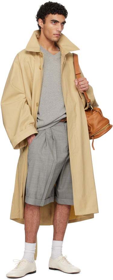 Trenčkot HED MAYNER Hed Mayner Belted Trench Coat Béžová | HMMA10029A-HA162A, 4