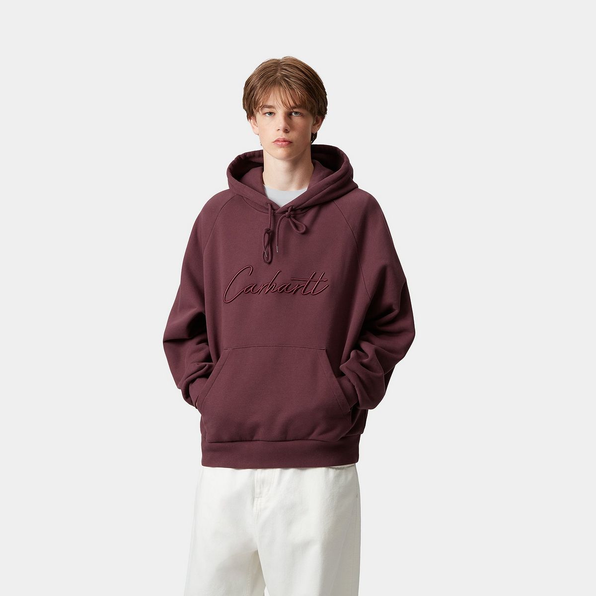 Mikina Carhartt WIP Carhartt WIP Ray Hoodie Vínová | I035640_9, 0