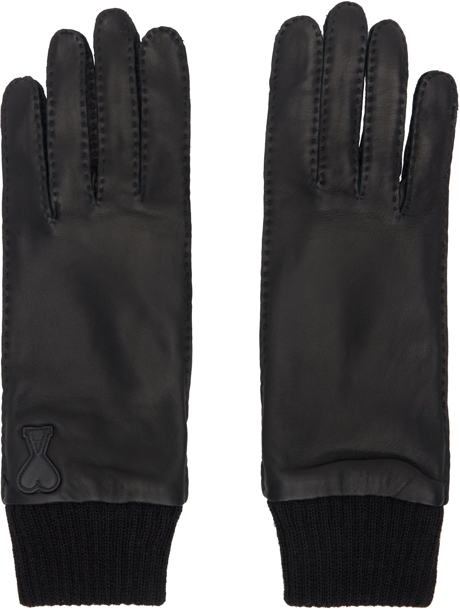 Leather Patch Gloves