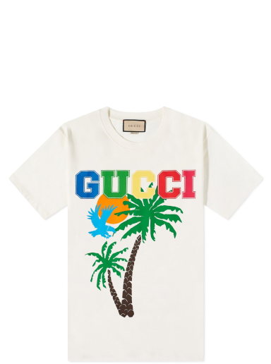 Tričko Gucci Palms Tee White Biela | 548334-XJEOW-9095