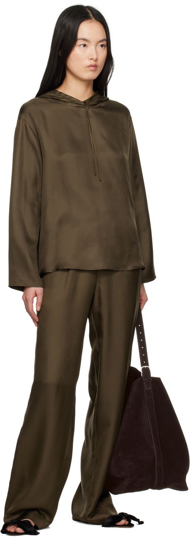 Mikina Loulou de Saison Loulou de Saison Nuka Silk Hoodie Zelené | NUKA, 3