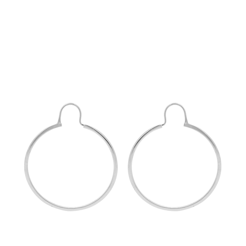 Náušnice A.P.C. Hoop Earrings Silver Metalická | MEACC-F70195-RAB, 0