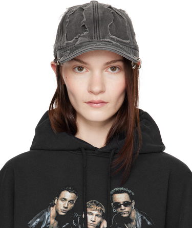 Šiltovka VETEMENTS Vetements Destroyed Cap Šedá | UA66CA160B, 0