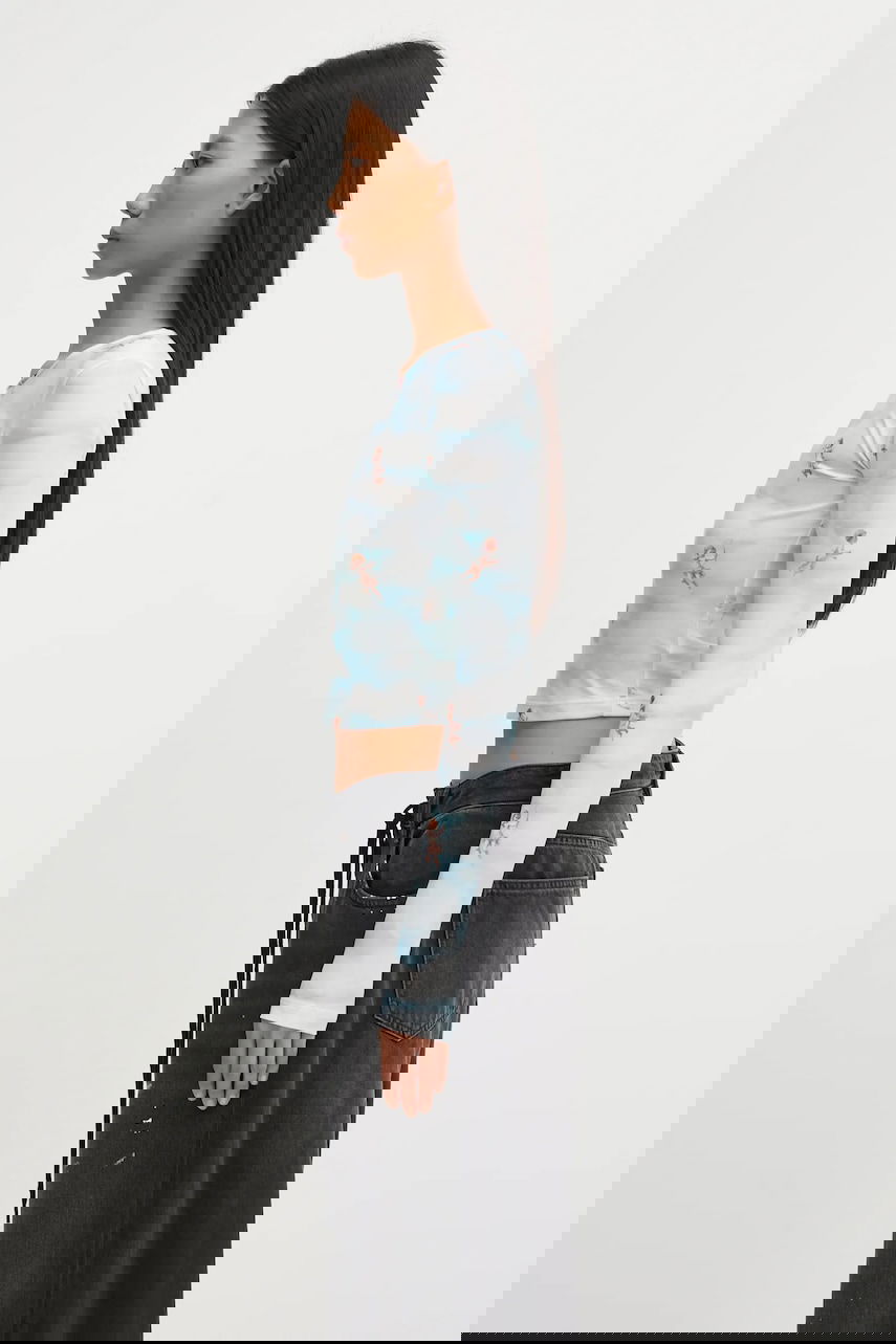 Crop Top Fiorucci Beatitudo Print Long Sleeve Crop Rôznofarebný | W25FWTLO003LY01BL02, 1