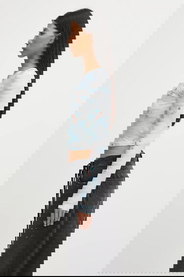 Crop Top Fiorucci Beatitudo Print Long Sleeve Crop Rôznofarebný | W25FWTLO003LY01BL02, 1