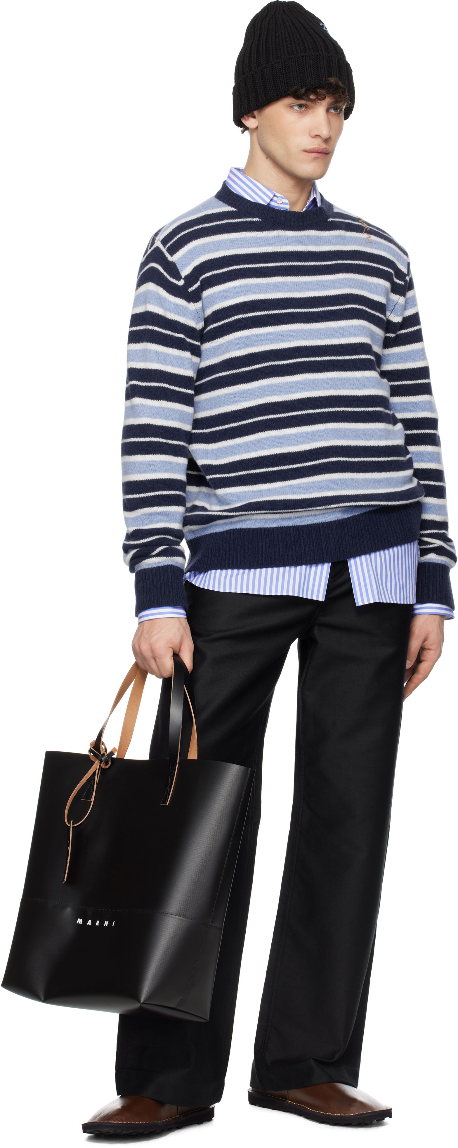 Marni Iconic Stripe Cashmere Blend Sweater