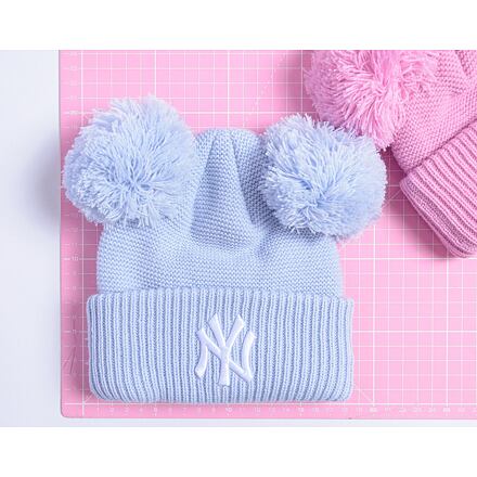 Kulicha New Era New Era Medium Knit Double Pom Beanie NY Yankees (52-54 cm) Ružová | 60565308, 1