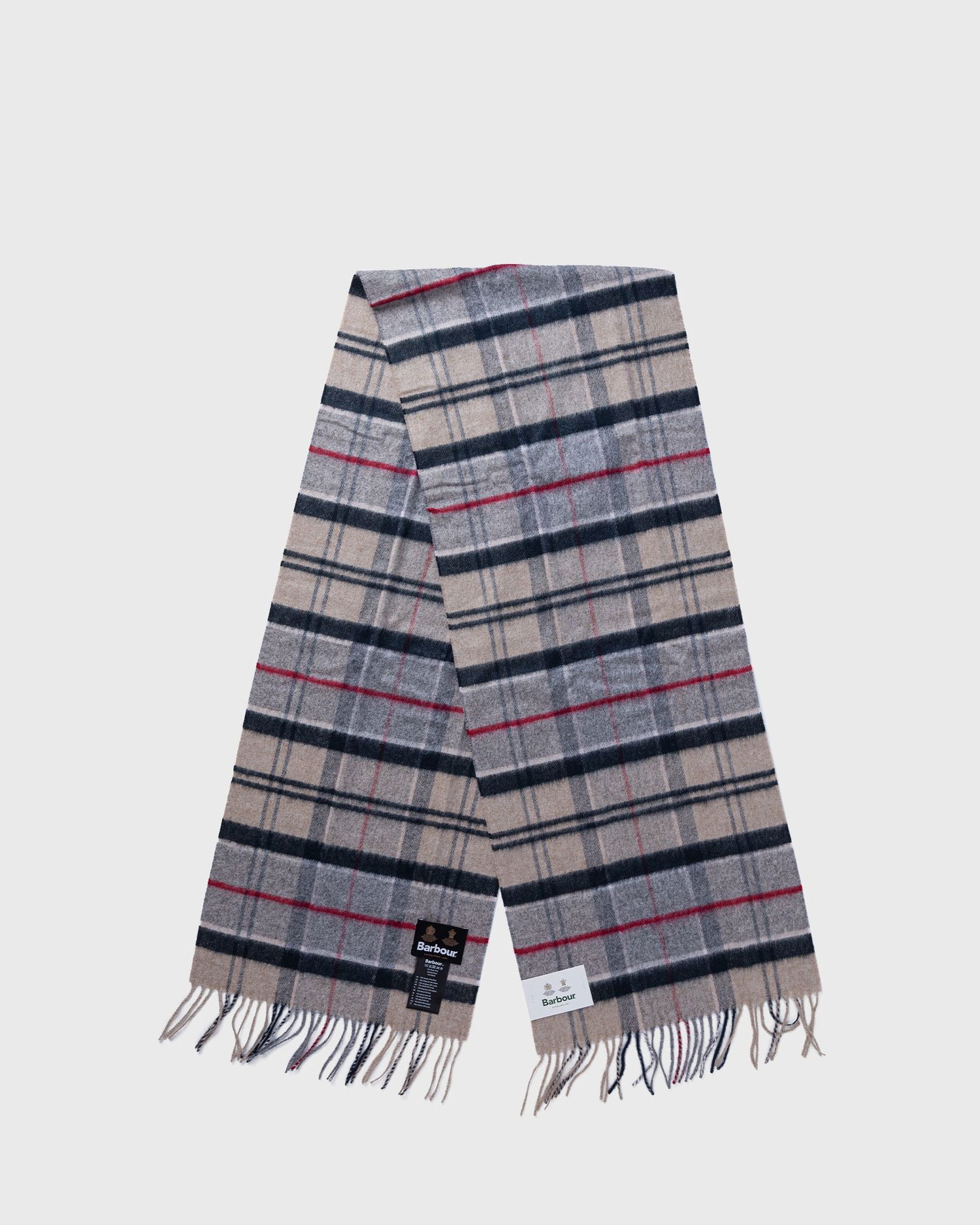 Šál Barbour Yaxley Tartan Scarf Šedá | USC0324TN31, 0