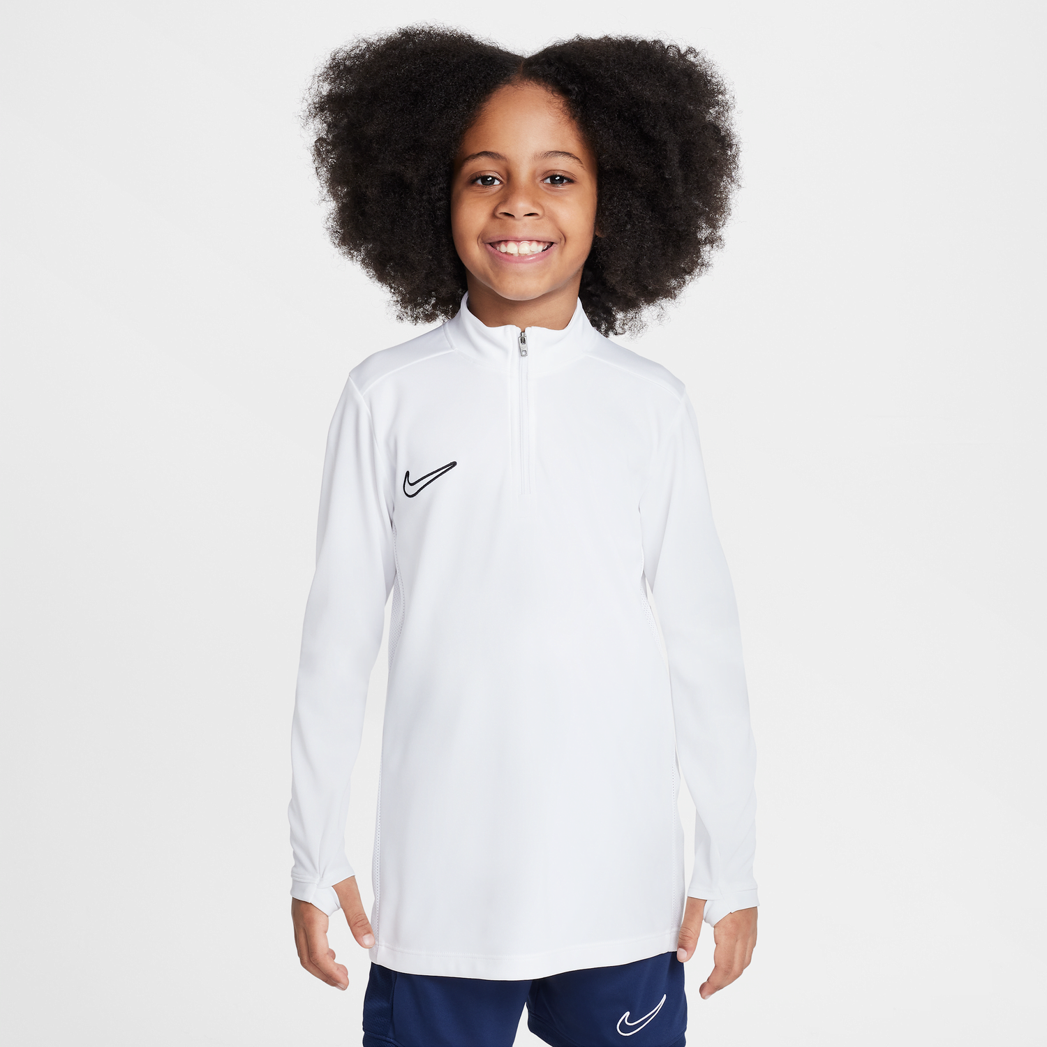 Mikina Nike Academy Dri-FIT Long Sleeve 1/4 Zip Top Biela | HJ3721-100, 1