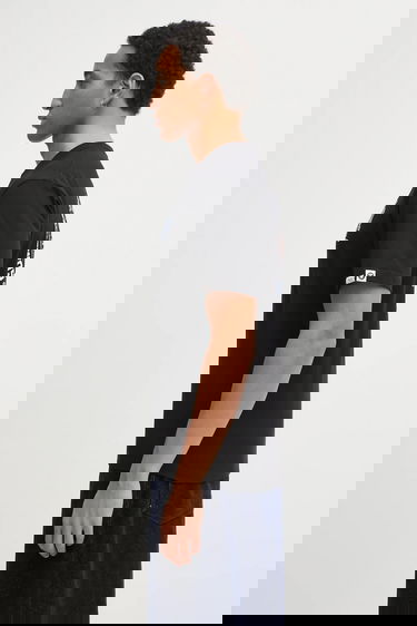 Tričko AAPE by A Bathing Ape AAPE Basic T-Shirt with Print Čierna | AAPTEM1732XXP, 1