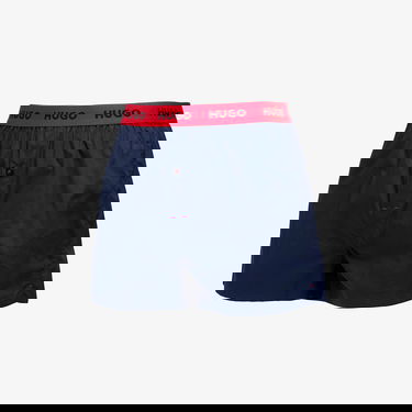 Boxerky BOSS HUGO BOSS Woven Boxer Shorts, 3-Pack Modrá | 50532565-974, 1