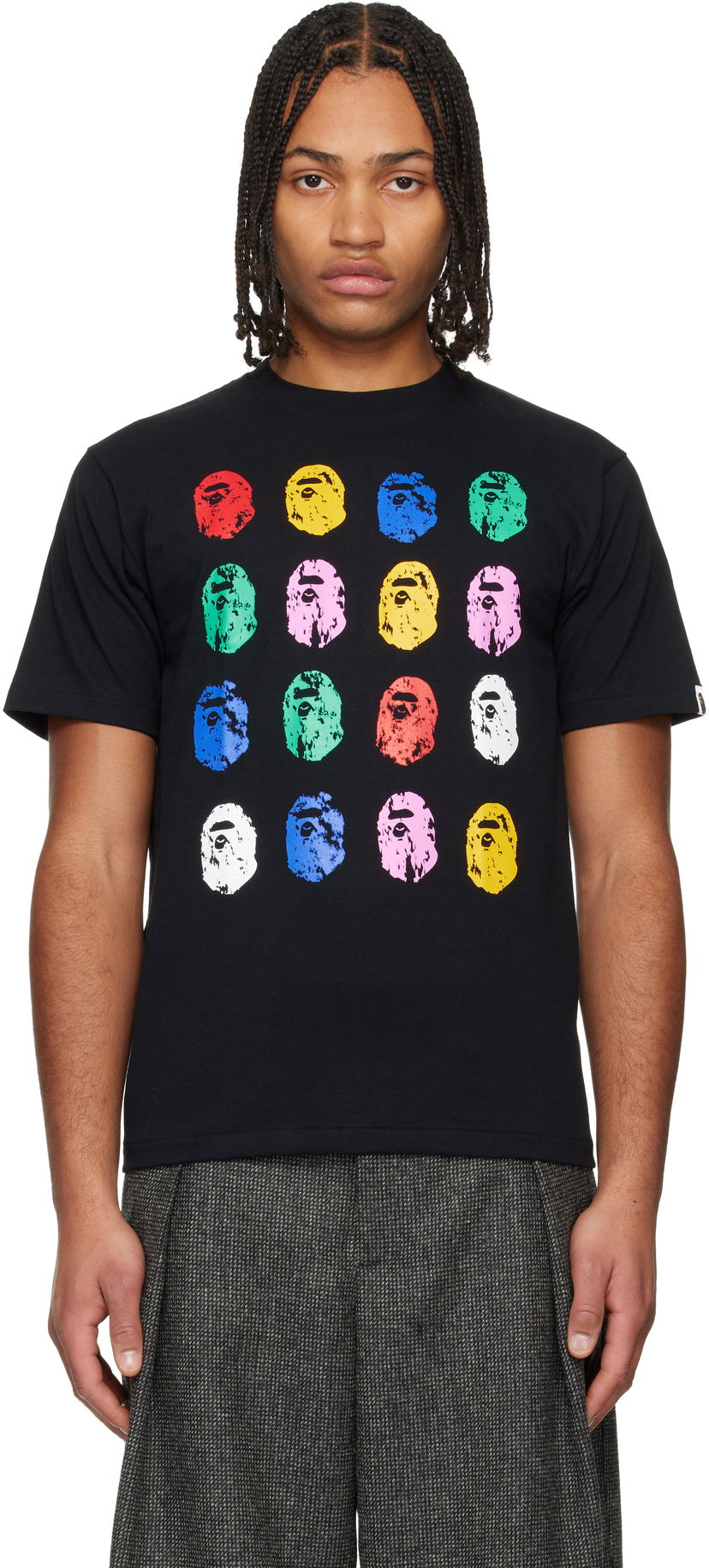 Tričko BAPE 32nd Anniversary Colorful Ape Head Graphic T-shirt Rôznofarebný | 001TEL201021F