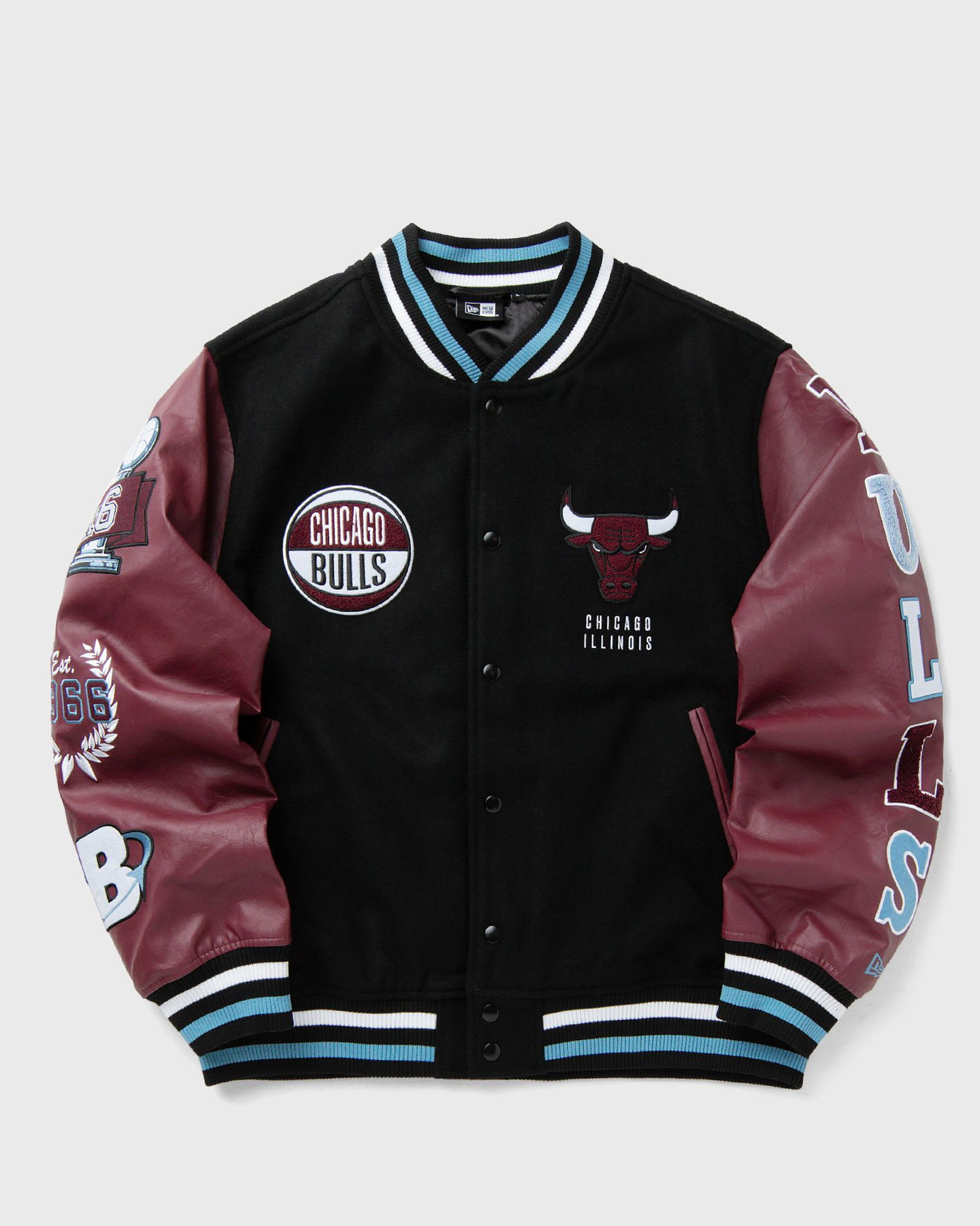 Bomber bunda New Era Chicago Bulls Varsity Jacket Vínová | 60684336, 0