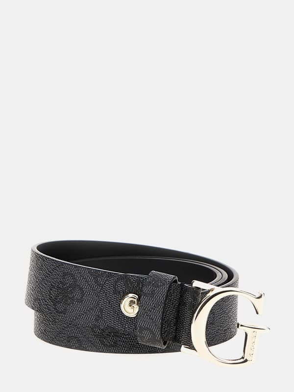 Opasok GUESS Vikky 4G Logo Belt Čierna | BW7862P3430, 0