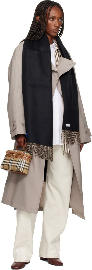 Šál Burberry Reversible Cashmere Scarf Čierna | 8077827, 2