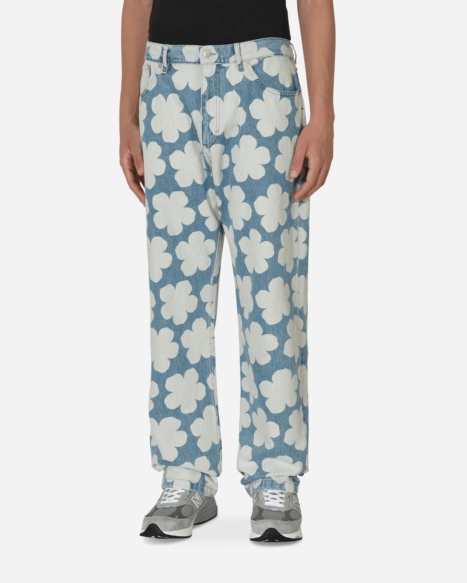 Džínsy KENZO Hana Dots Loose Fit Jeans Modrá | FC65DP4029GP 64, 0