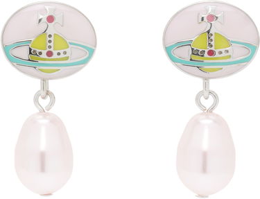 Náušnice Vivienne Westwood Loelia Orb Pearl Drop Earrings Ružová | 62020143-02P642-, 0