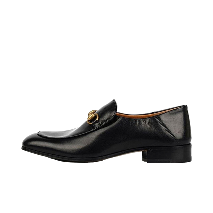 Tenisky a topánky Gucci Horsebit Slip On Loafer Gold-Tone 'Black' Leather (W) Čierna | 571050 0G0V0 1000