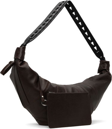 Kabelka LEMAIRE LEMAIRE Woven Chevron Large Croissant Bag Hnedá | BG0151 LL139, 1