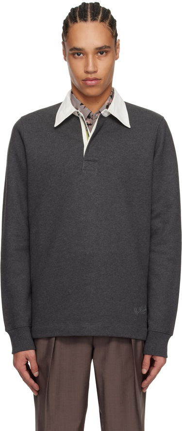 Mikina Paul Smith Paul Smith Contrast Collar Polo Šedá | M1R-390Z-PP4890-76, 0