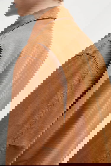 Bunda Maison Margiela MM6 Maison Margiela Collared Full-zip Utility Jacket Hnedá | SH0AM0048, 6