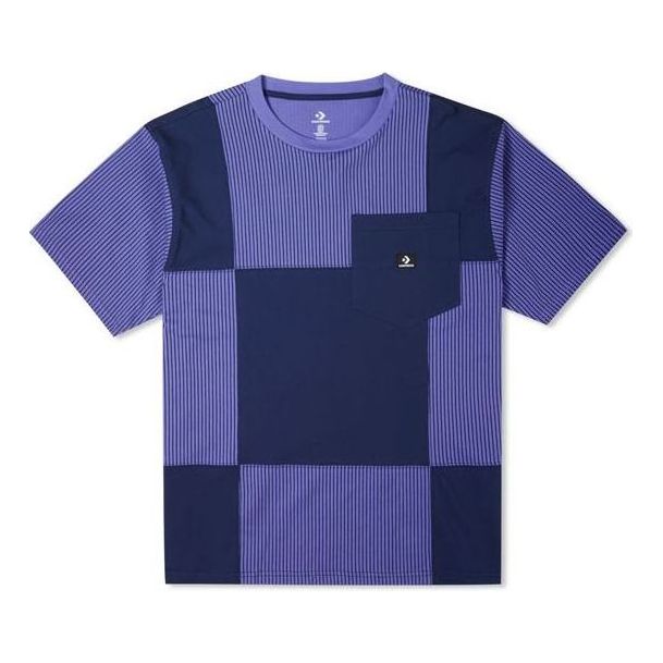 Tričko Converse Color Blocked Pocket Jersey T-Shirt Modrá | 10023255-A01