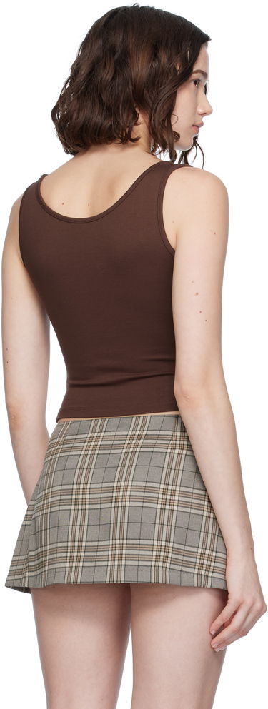 Tielko Miaou Miaou Luna Square Neck Tank Top Hnedá | 7110PONCHO, 2